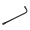 Auspuffstrebe, lang, schwarz PPB - S50, S51, S70
