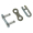 Kettenschloss  12,7x4,88 - f. Rollenkette 22147-00S - SR1, SR2, KR50, SR2E