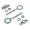 2er SET Kettenspanner vollständig, verzinkt - für 12 mm-Steckachse - SR2E, KR50