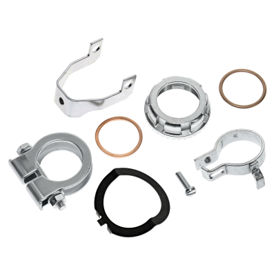 SET Anbauteile für Krümmer mit Sicherungsschelle - für Enduro S51E, S70E