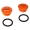 SET Verschlußschraube - Alu orange mit O-Ringen S51, S53, S70, SR50, SR80, KR51/2