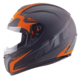 MT Motorradhelm Thunder 2 Squad Schwarz/Orange