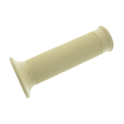 Gummigriff m. Rändelprofil f. Gasdrehgriff, beige - ohne Loch zur Blinkerbefestigung - innen Ø 26 mm, Länge 120 mm