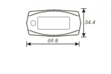 Koso Dual Temperaturanzeige Mini 4 0-250°C