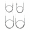 Set - 4x Bowdenzüge Enduro für BVF-Vergaser - schwarz - S51E, S53E, S70E, S83E