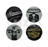 4x Motive Blechbuttons Ø25mm - mit...