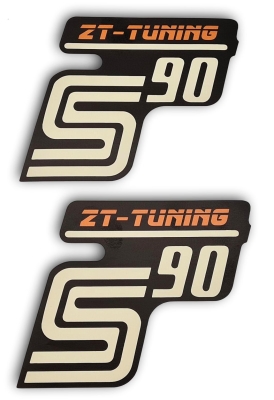 Set Klebefolie, Aufkleber für Seitendeckel ZT-Tuning S90