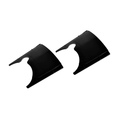 Paar Lochabdeckung, schwarz, mit Ausschnitt, für Gehäusemittelteil - z.B. für S51, S53, S83