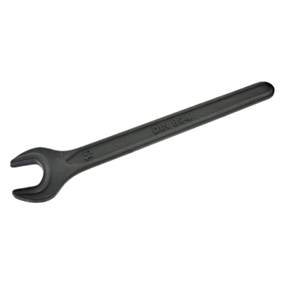 Einmaulschlüssel SW 15 mm, Chrom-Vanadium-Stahl, brüniert - z.B. für SR4-1 SK
