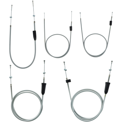 Set - 5x Bowdenzüge - grau - TS125, 150 - Hochlenker