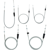 Set - 5x Bowdenzüge - grau - TS125, 150 - Hochlenker