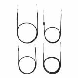 Set - 4 x Bowdenzüge für BVF-Vergaser - schwarz...