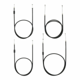 Set - 4 x Bowdenzüge für BVF-Vergaser - schwarz...