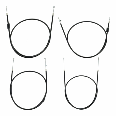 Set - 4 x Bowdenzüge für BVF-Vergaser - schwarz - Enduro + 100 mm-Überlänge