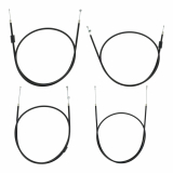 Set - 4 x Bowdenzüge für BVF-Vergaser - schwarz...