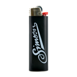 Feuerzeug BIC Maxi, schwarz - mit SIMSON-Logo +...