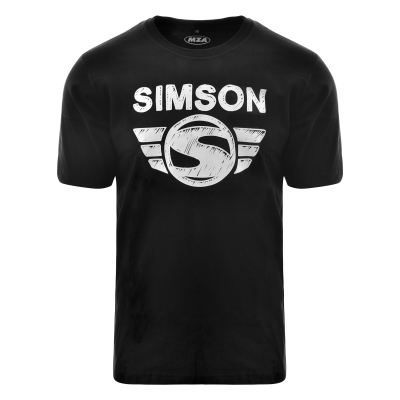 T-Shirt, Farbe: schwarz, Größe: S - Motiv: SIMSON - 100% Baumwolle