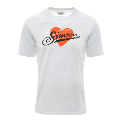 T-Shirt, Farbe: weiß, Größe: XL - Motiv: SIMSON - 100% Baumwolle