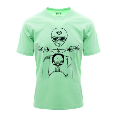 T-Shirt, Farbe: NeonMint, Größe: XXL - Motiv: Schwalbe Kumpel - 100% Baumwolle