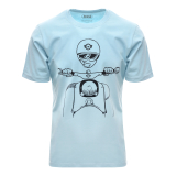 T-Shirt, Farbe: OceanBlue, Größe: M - Motiv:...