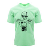 T-Shirt, Farbe: NeonMint, Größe: L - Motiv:...
