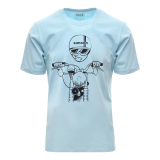 T-Shirt, Farbe: OceanBlue, Größe: S - Motiv:...