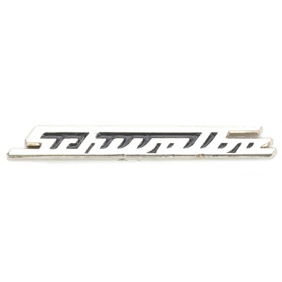 PIN "SCHWALBE", silber-schwarz, ca. 38 mm breit