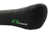 ZT-Tuning exclusiv Alcantara Sitzbank Anthrazit/Schwarz Naht grün GEN 2 passend für Simson S50, S51, S70