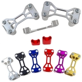 Elox Racing Lenkerklemmung / Lenkerklemmbrücke Eloxiert Modell B blau lang