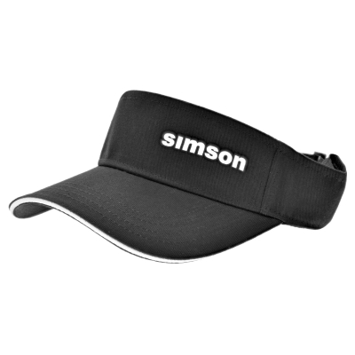 Visor, Farbe: schwarz, Motiv: "SIMSON"