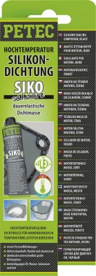 Silikondichtung Hochtemperaturfest SIKO Schwarz, PETEC 70ml