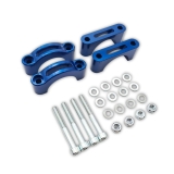 Elox CNC Schutzblechhalterung Trommelbremse Blau