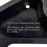 CNC Gabelbrücke Blau Racing ultraleichte Version GEN2 passend für Simson S50 S51 S70