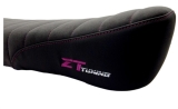 ZT-Tuning exclusiv Alcantara Sitzbank Anthrazit/Schwarz Naht Lila GEN 2 passend für Simson S50, S51, S70