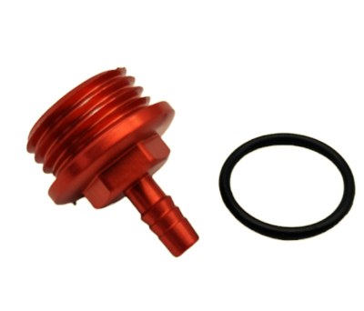 Verschlußschraube für Getriebedeckel (rot) Aluminium eloxiert mit Entlüftung passend für S51, S70, KR51/2, SR50, SR80 #1