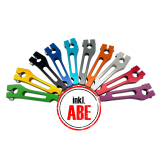 ZT CNC Bremshebel hinten mit ABE Blau