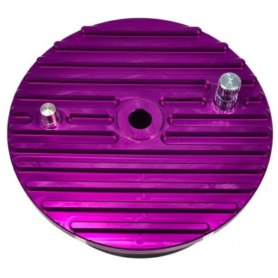 CNC Bremsschild hinten, verstärkt, eloxiert, inkl. Bremssystem Violett