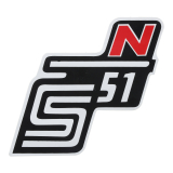 Klebefolie Seitendeckel -N- rot, S51
