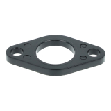 Isolierflansch, Bakelit, 4 mm dick, Ø20 mm-Durchlass