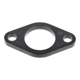 Isolierflansch, Bakelit, 4 mm dick, Ø22 mm-Durchlass