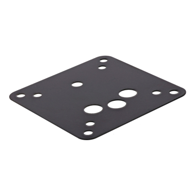 Vierlochblech, PPB schwarz, zum Ansaugbehälter - Simson 125 + 125RS