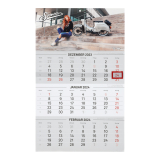 3-Monats-Kalender 2024 - mit Tagesmarkierung