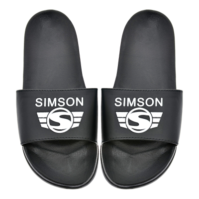 Badeschuhe, schwarz, Größe: 45 - Motiv: SIMSON
