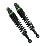NEW Performance Federbeine Set S50, S51, S70 Enduro Stoßdämpfer Set (2 Stk.) 360mm Grün-Schwarz