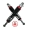 NEW Performance Federbeine Set S50, S51, S70 Enduro Stoßdämpfer Set (2 Stk.) 360mm Rot-Titan-Schwarz