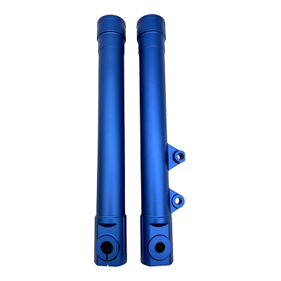 Set Gleitrohr f. ZT-Tuning CNC Telegabel Scheibenbremse Blau