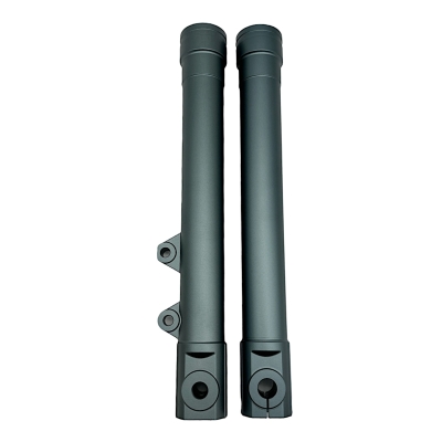 Set Gleitrohr f. ZT-Tuning CNC Telegabel Scheibenbremse Titan Grau