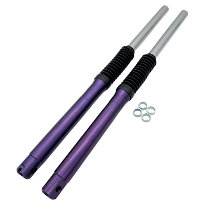 ZT-Tuning Set Telegabel für Trommelbremse S51, S70, S53 (kurze Variante) dunkles Lila Elox CNC