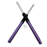 ZT-Tuning Set Telegabel für Trommelbremse S51, S70, S53 (kurze Variante) dunkles Lila Elox CNC