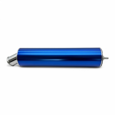 Endschalldämpfer ZT-TUNING Alu Gerade Dunkelblau
